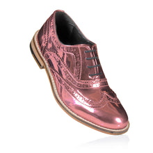 Baby Pink Metallic Brogues Pre-Order