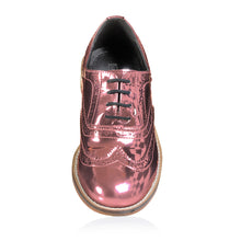 Baby Pink Metallic Brogues Pre-Order