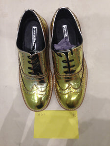 Ladies 7.5 Gents 6 US | 5 UK | 38 EU Hand-dyed gold/mirror (sample sale) N