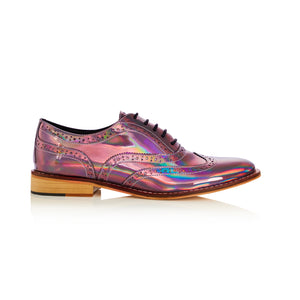 Holographic Iridescent Brogues Luke Grant Muller Footwear