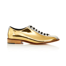 Two-Tone Silver and Gold Bowling Shoes