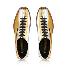 Two-Tone Silver and Gold Bowling Shoes