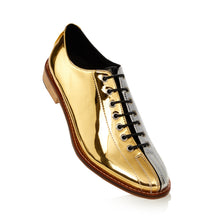 The Dude Two-Tone Silver and Gold Bowling Shoes