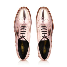 Baby Pink Metallic Brogues