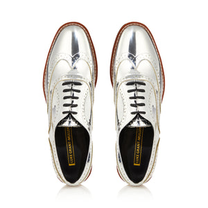 Mens silver brogues sale